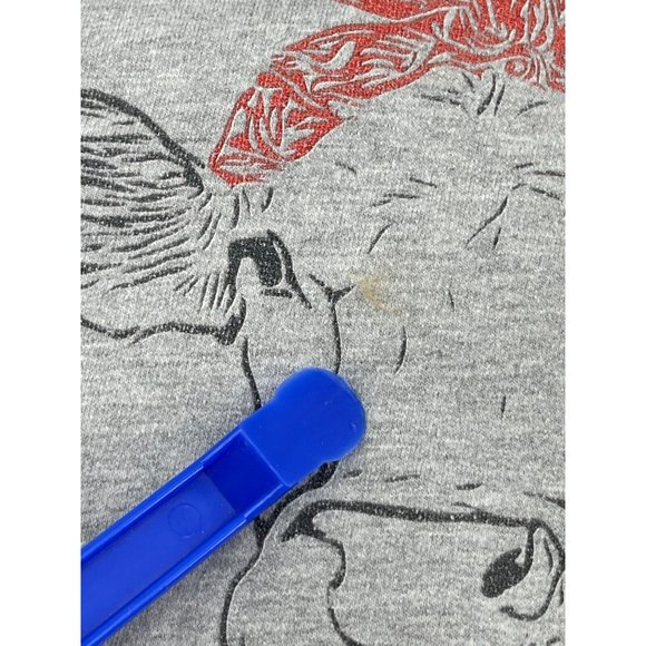 Crazy Cow Lady Rosie Women's Gray Pullover Graphic Hoodie Sweatshirt Size L - Picture 7 of 10